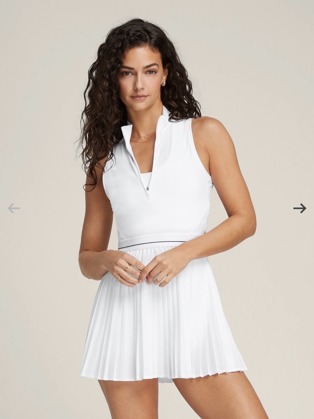 White Wilson Winning Tennis Dress